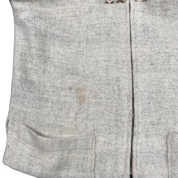 VINTAGE 1960’s Wool Norwegian Zip Cardigan Handmade Sweater Sz 38 (M) - Picture 4 of 14